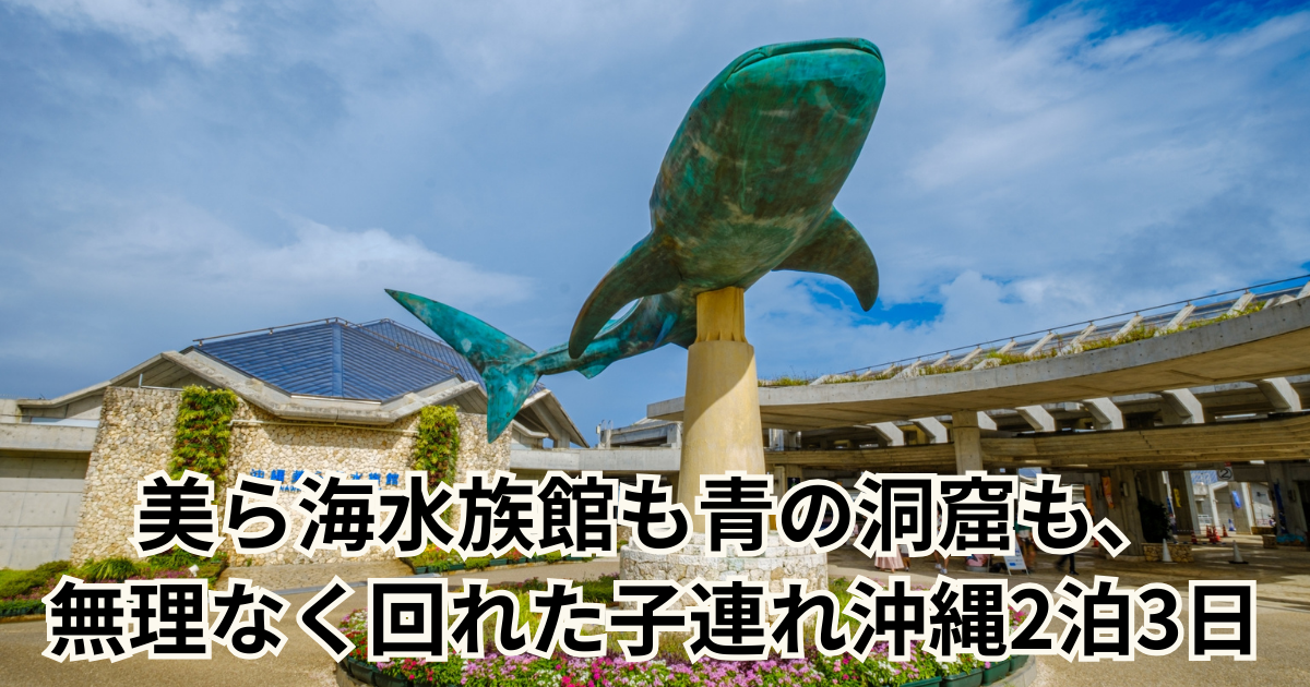 美ら海水族館も青の洞窟も、 無理なく回れた子連れ沖縄2泊3日